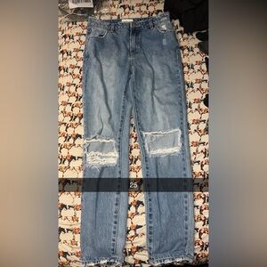 ROLLA'S Light Blue Distressed Jeans